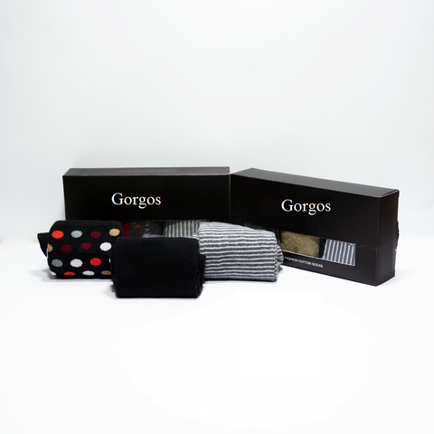 Gorgos Branded Formal Full Socks 2 (Pack Of 3)